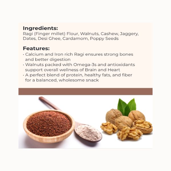 Ragi Walnut Laddu Bites – 250g