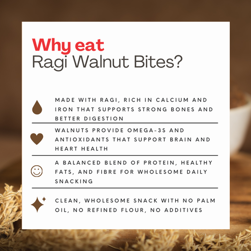 Ragi Walnut Laddu Bites – 250g